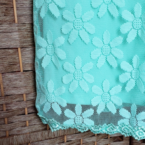 Urban Outfitters Mint Green Floral Lace Dr… - Picture 8 of 8